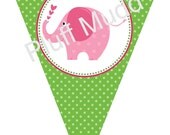 Elephant DIY Printable Banner