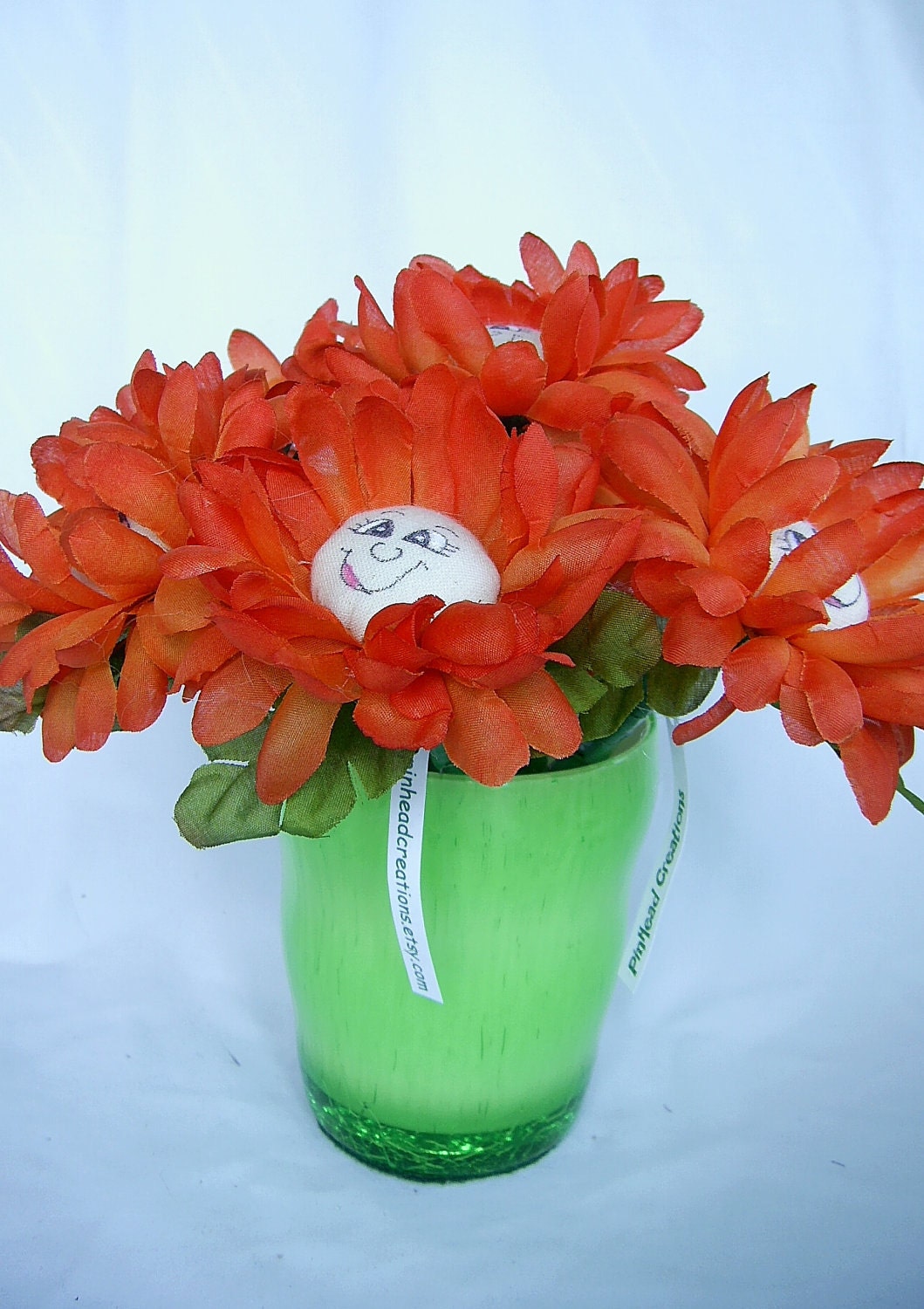 Flower Pen Bouquet PinHead Happy Face(TM)
