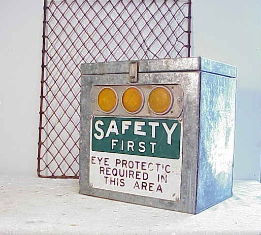Vintage Upcycled Galvanized Metal Industrial Lock Box