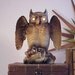 Vintage Mid Century Modern Owl TV Lamp
