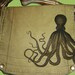 Vintage Octopus Canvas Messenger Bag by ChiTownBoutique.etsy