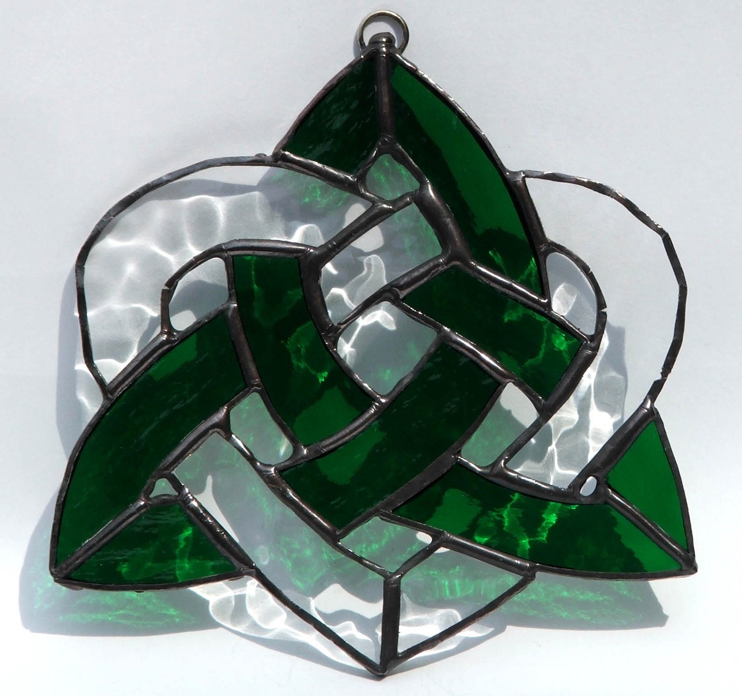 Stained Glass Trefoil Celtic Knot By Hilllillydesigns On Etsy