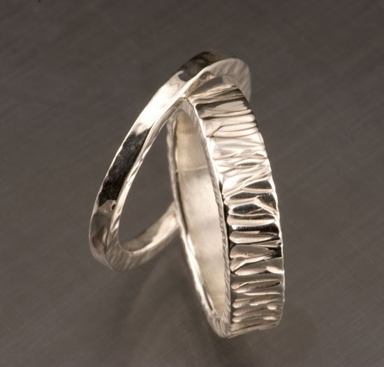 Sterling Silver Wedding Rings Stackable Custom Made