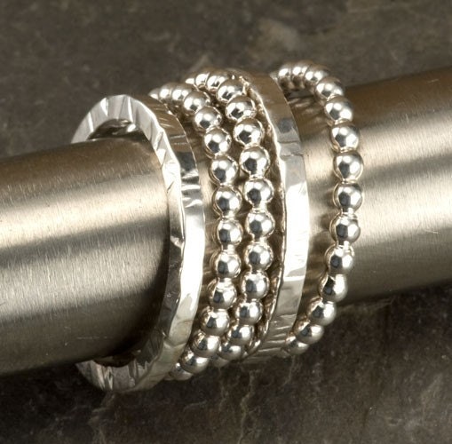 Silver Stacking Rings
