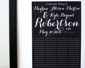 Custom Guest Book Signature Print