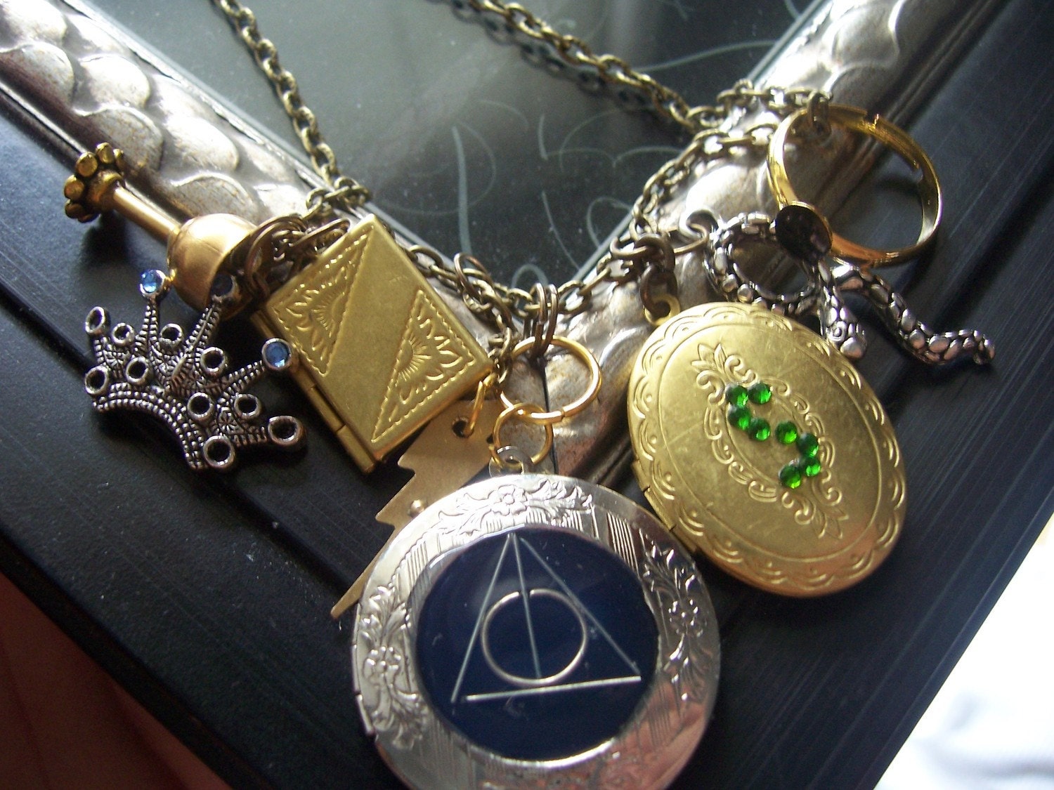 Harry Potter Horcrux  jewelry Locket necklace..ALL 7 featured now brass locket
