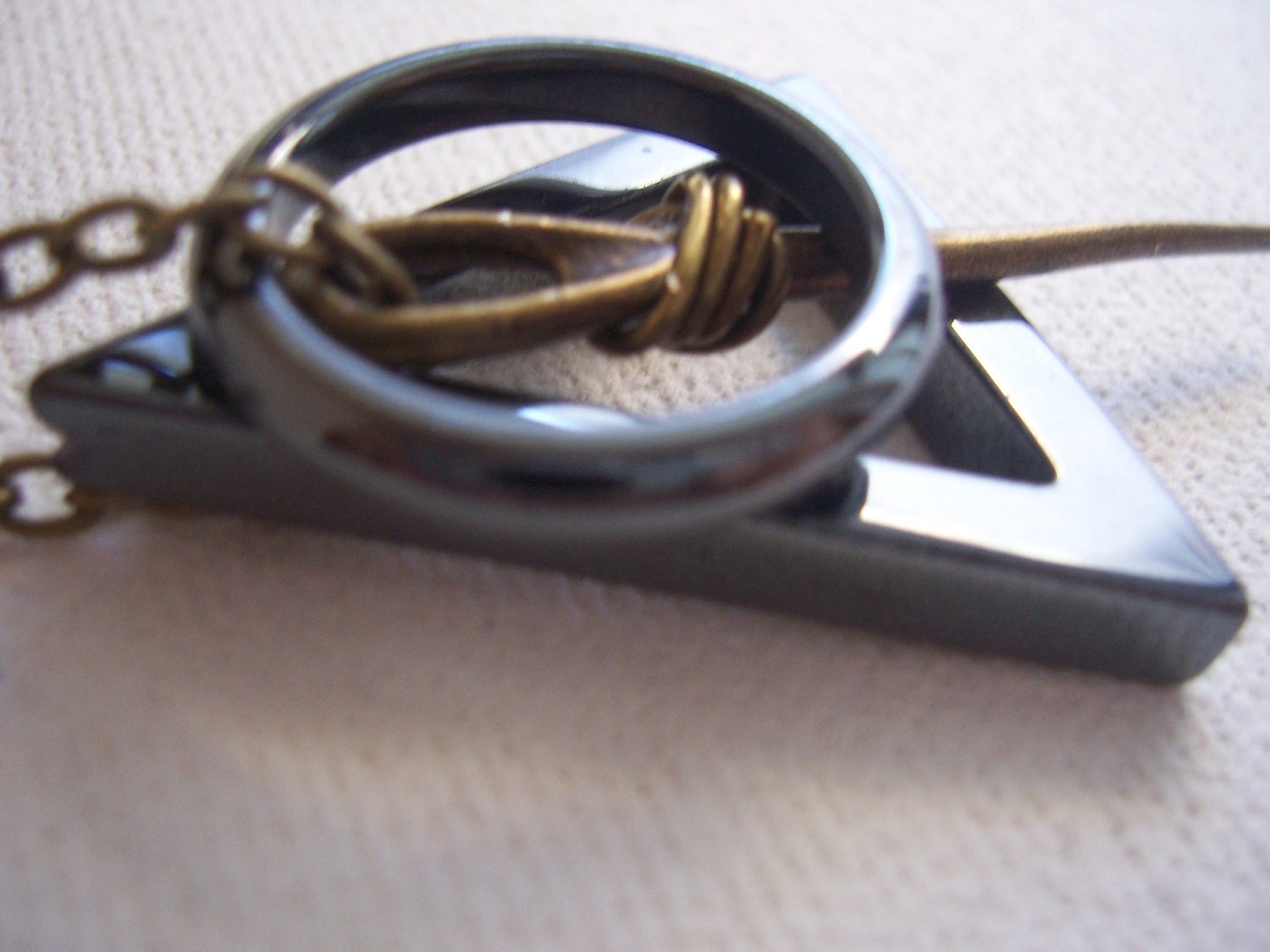 Deathly hallows necklace  symbol -  My Original Design - Harry Potter