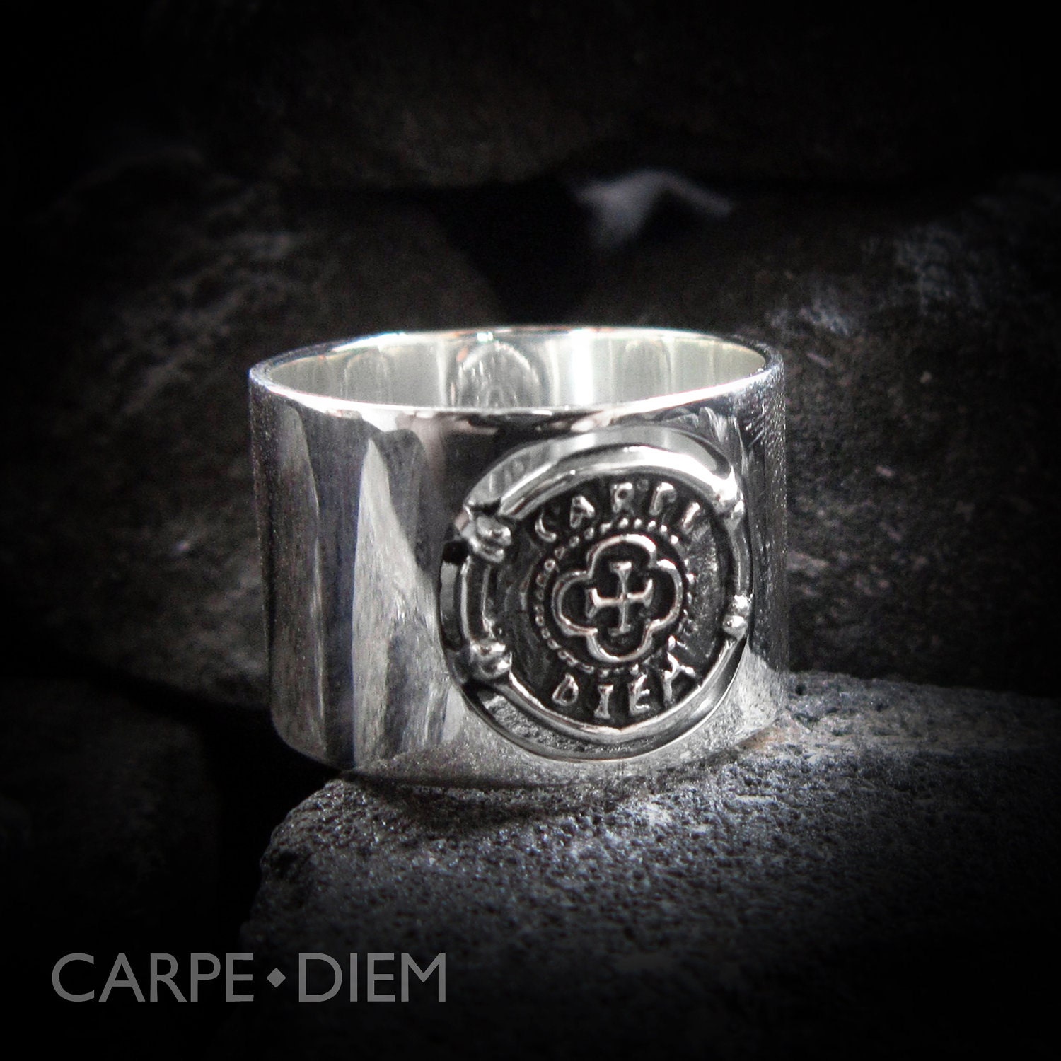 Carpe Diem 925 Sterling Silver Rings Ring Band Wedding Engagement Jewelry Jewellery CDR-221