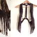 Hawk Fringe Leather Vest