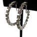 Rhinestone Hoop Earrings