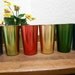 Aluminum Tumblers Atomic Rainbow "Bascal" Italian Mid Century Retro Drinkware Set Of 6 Vintage 40s-50s