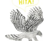 Hiya Eagle Card