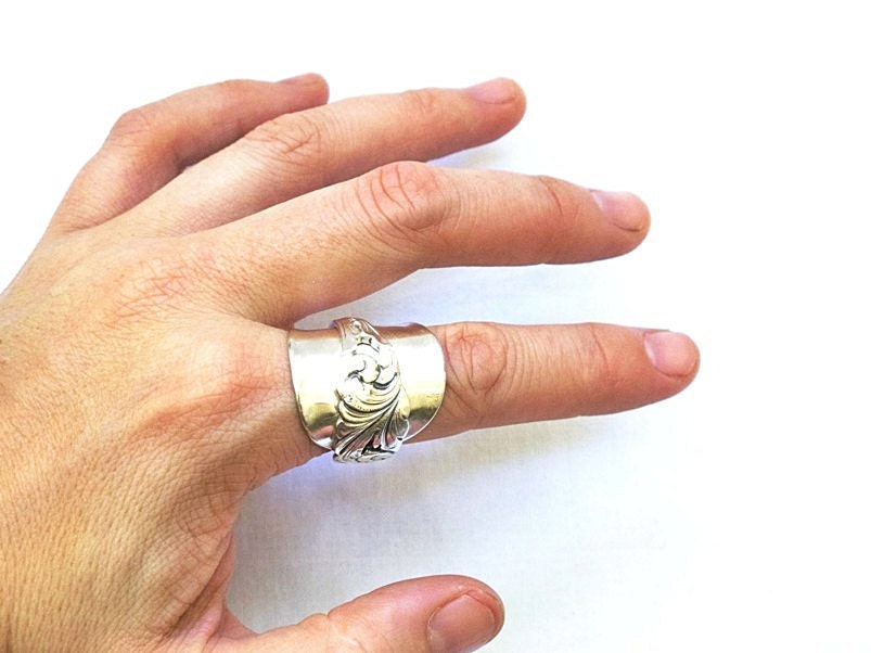 Norwegian Feather Filigree WHOLE SPOON RING
