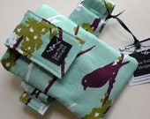 Birds Leaves Dewberry Fabric Washable Ipod Touch Iphone Dexcom G4 CGM Arm Band Armband Gadget Cell Phone Sleeve Case Pouch Waterproof Lining