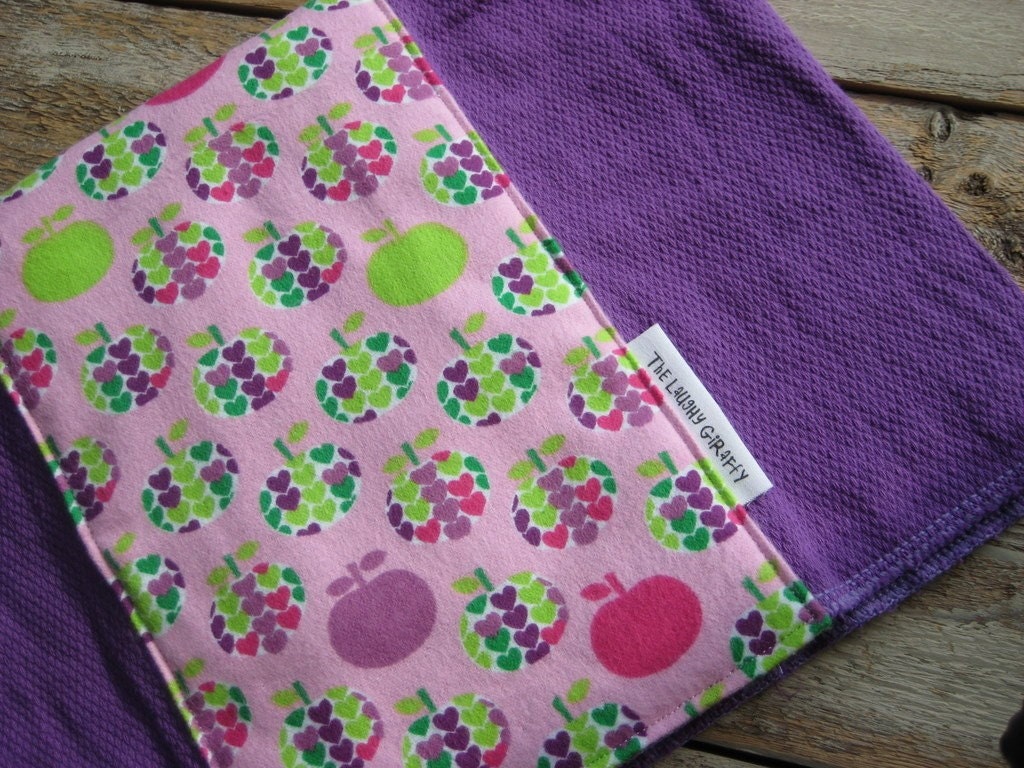 Apples on Purple Burpie