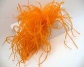 Ostrich Puff Hair Clip Orange