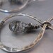 Reserved Crazy Eight Hoop Earrings with Tourmalinated Quartz