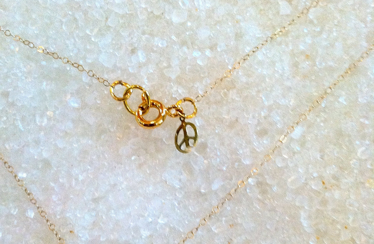 Handcrafted Brass New York Necklace