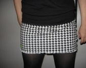 Custom Made Houndstooth Mini Skirt 
