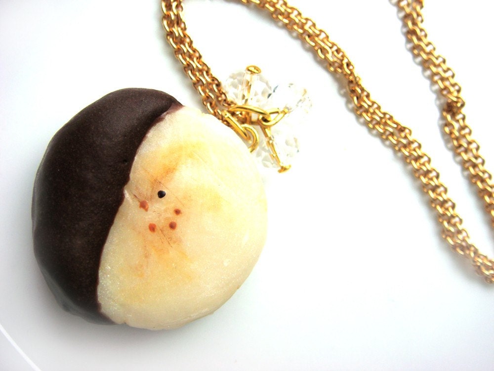 Banana Slice Necklace by Kawaii Culture