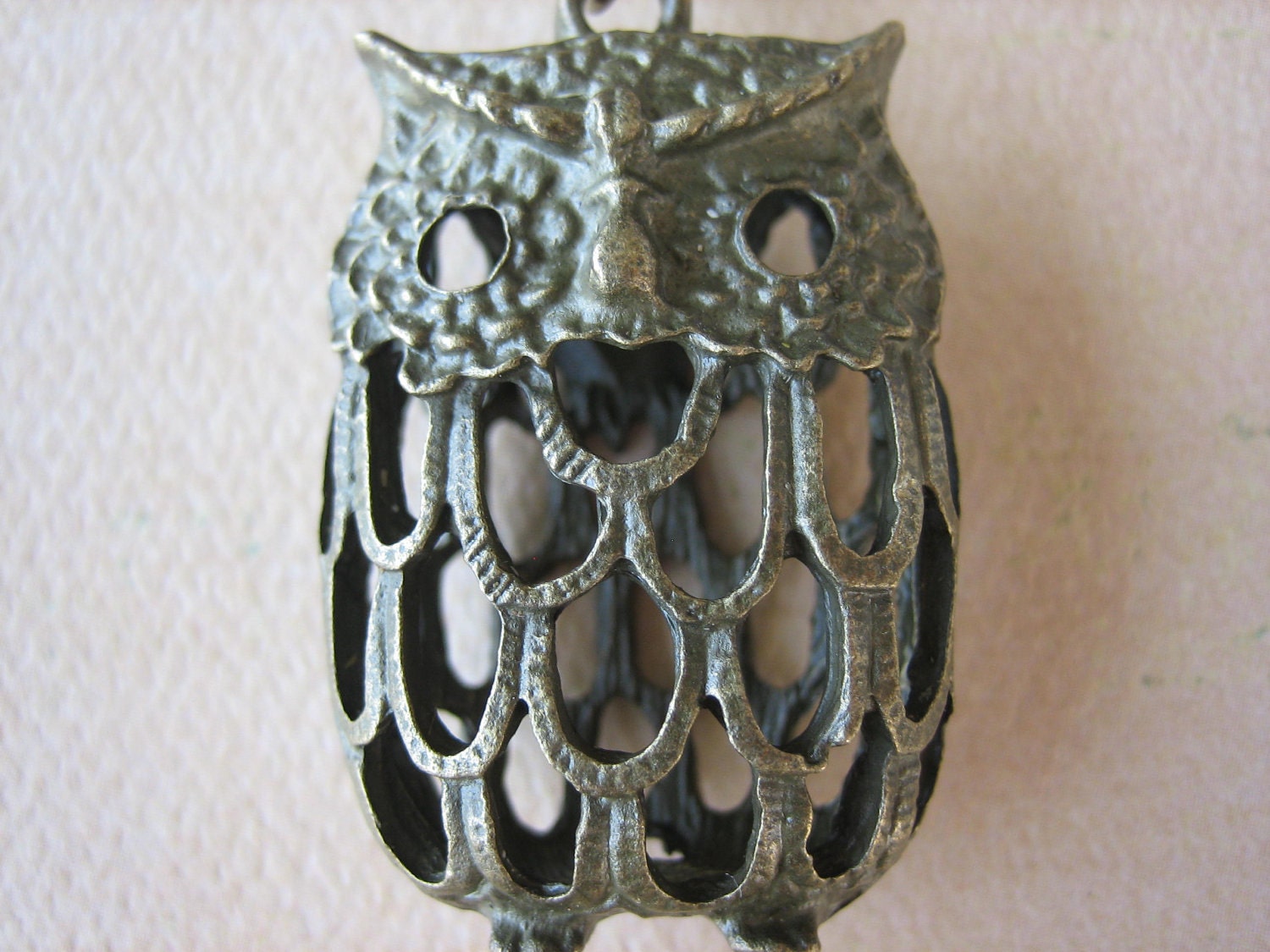 1PC - Antique Brass Owl Pendant - Zinc Alloy - 45mm - Jewelry Findings by ZARDENIA