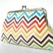 Colorful chevron purse,zig zag stripes
