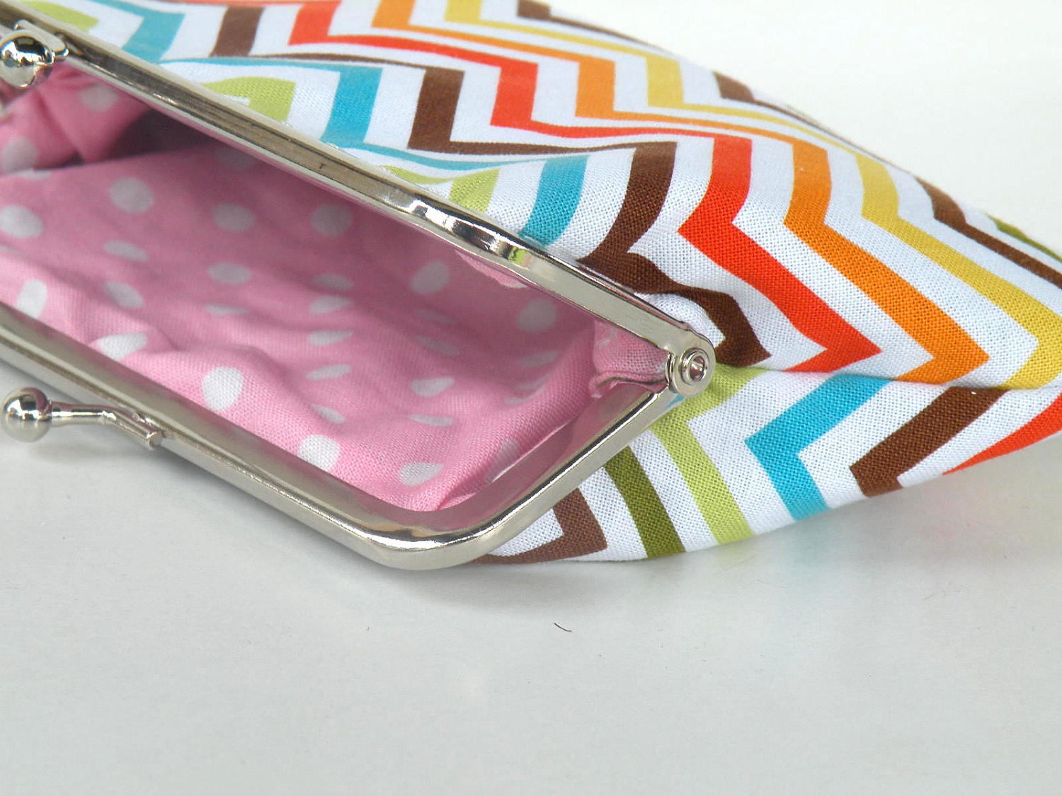 Colorful chevron purse,zig zag stripes