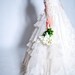 Vintage 1950s Wedding Dress - 50s Wedding Gown - White Lace & Tulle