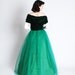 Vintage 1940s Formal Dress - 40s Prom Gown - Emerald Green