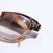 Vintage 1950s Eyeglasses - 50s Cats Eye Glasses - Shiny Copper