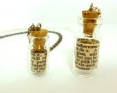 Custom definition bottle necklace