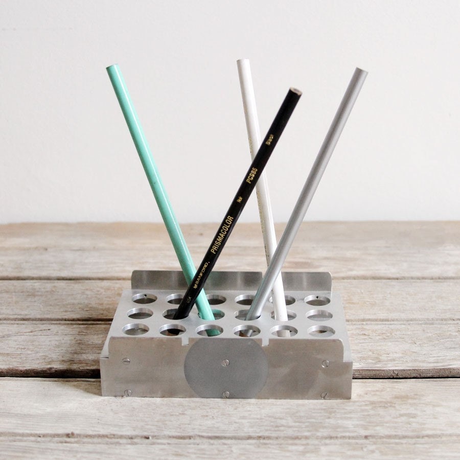 SALE vintage small metal test tube holders by lacklusterco on Etsy