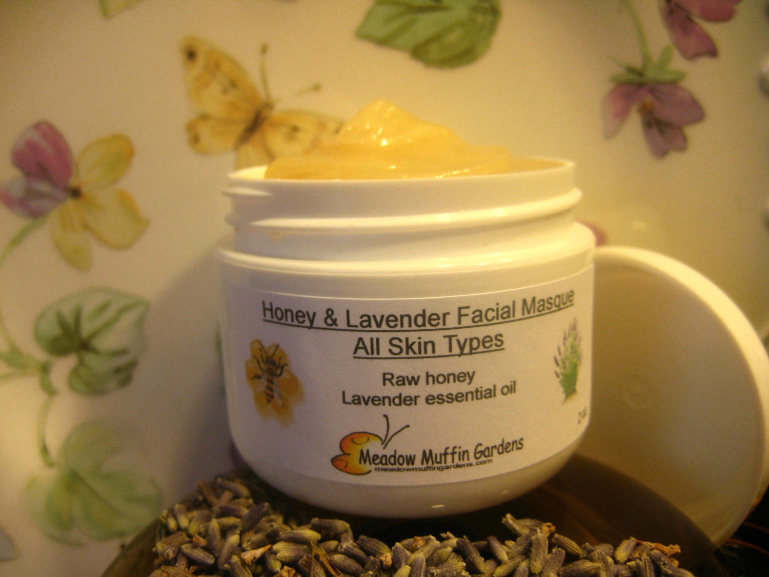 Facial Mask Raw Honey & Lavender All Skin Types, wound care, burns