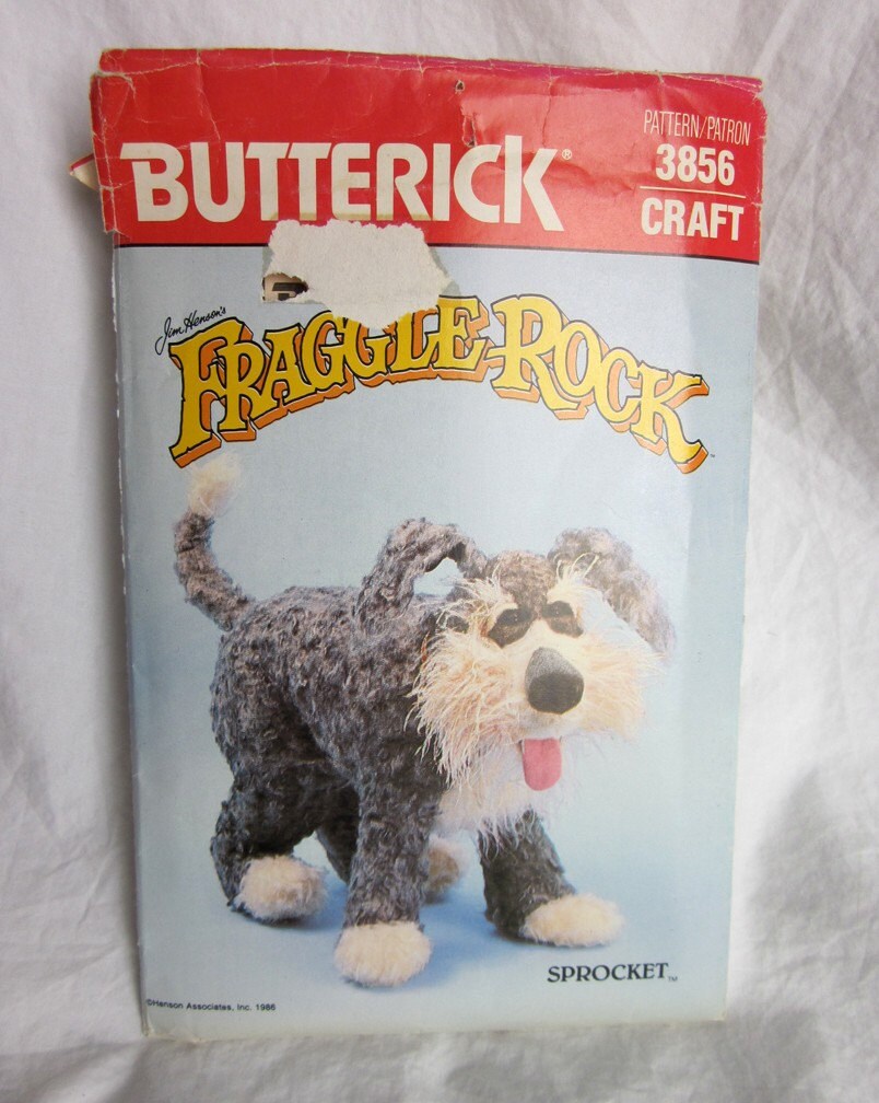 sprocket stuffed dog