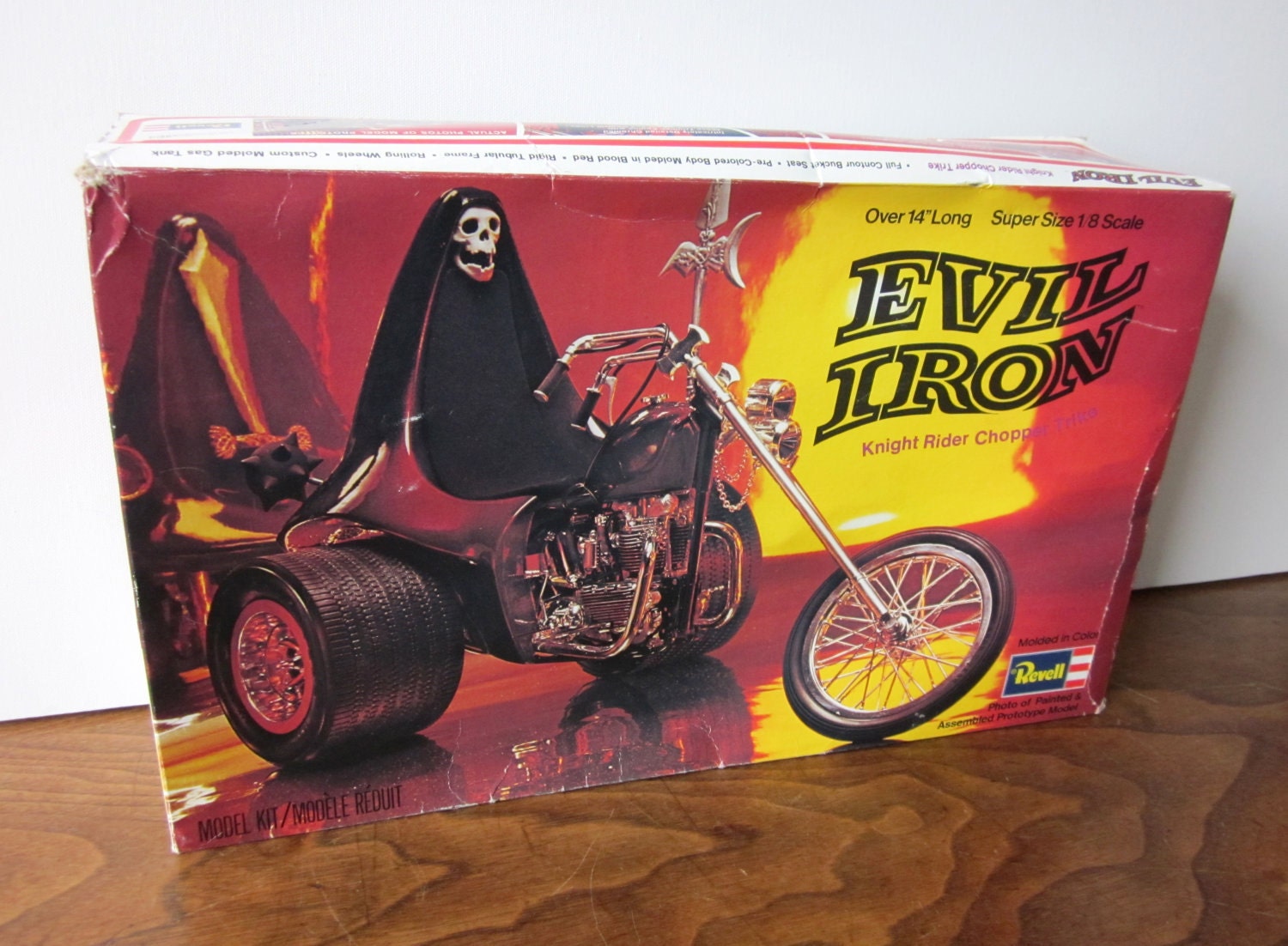 Vintage Revell Evil Iron Knight Rider Chopper Trike Model Kit