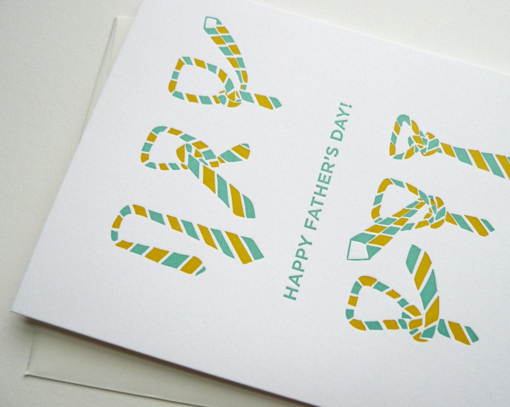 Letterpress Greeting Card - Father's Day