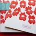 Letterpress Thank You Card Set - Orchid Pattern - Set of 6