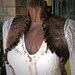 Delicious Brown Ruffled Steampunk Shrug Size Medium Ready to Ship
