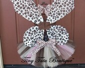 Sassy Cheetah Girl- Tutu/Hairbow Set- 2T/3T, 4T/5T