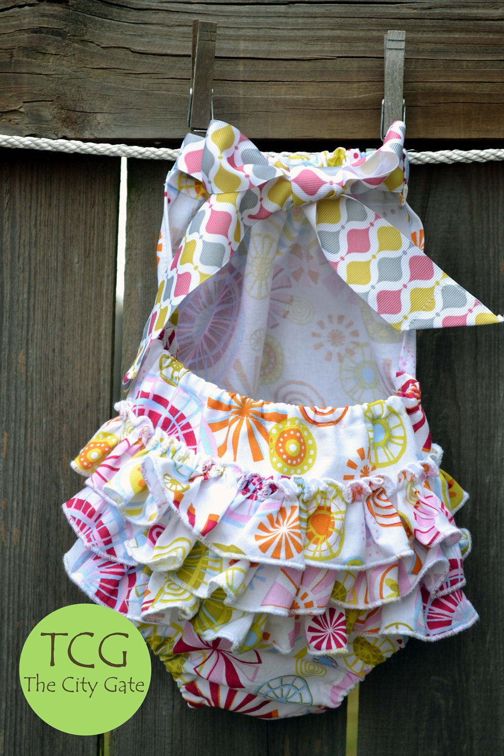 Baby Toddler Girls Bubble Ruffle Sun Suit