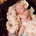 Ivory with Ivory Bow and Matching Orchid Headband Ruffle Diaper Cover Bloomers
