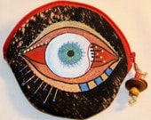 Coin Purse Hand Painted Eyeball - Stanley