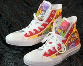 Hand Painted Converse Shoes Women/ Men Cat Design