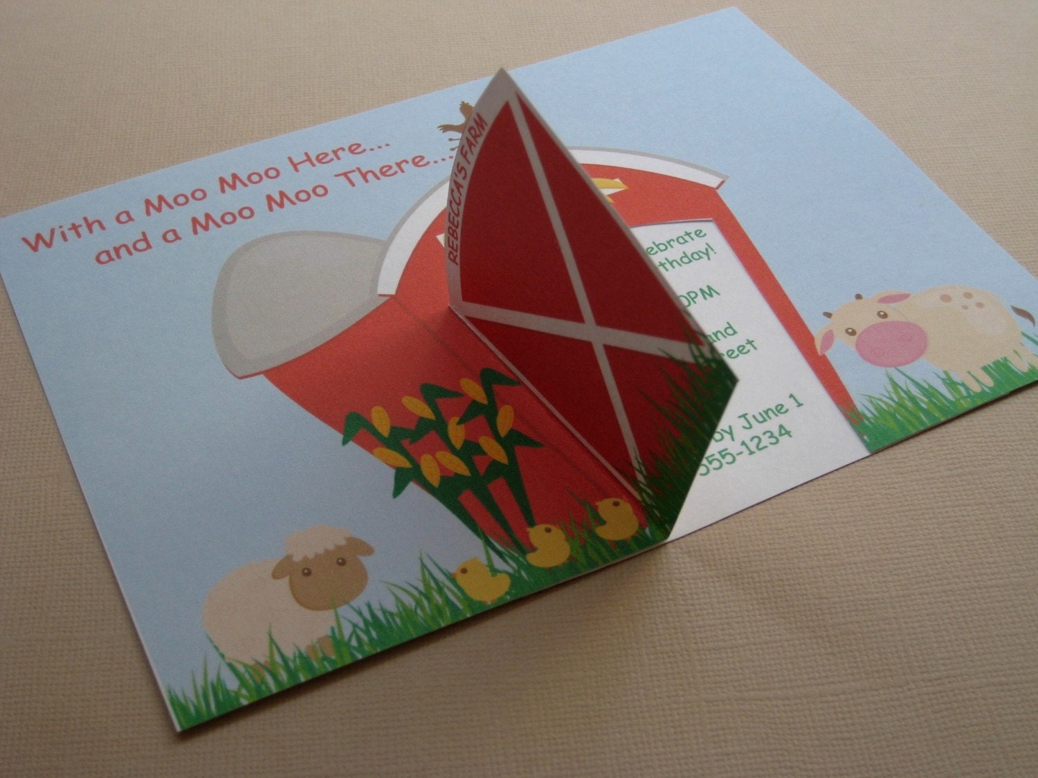 My Little Farmer Customized Farm Party Invitations Il_170x135