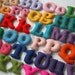 Stuffed Felt Alphabet Letter Set in a Drawstring Bag - Mixed Upper and Lower Case Set