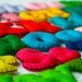Stuffed Felt Alphabet Letter Set in a Drawstring Bag - Mixed Upper and Lower Case Set