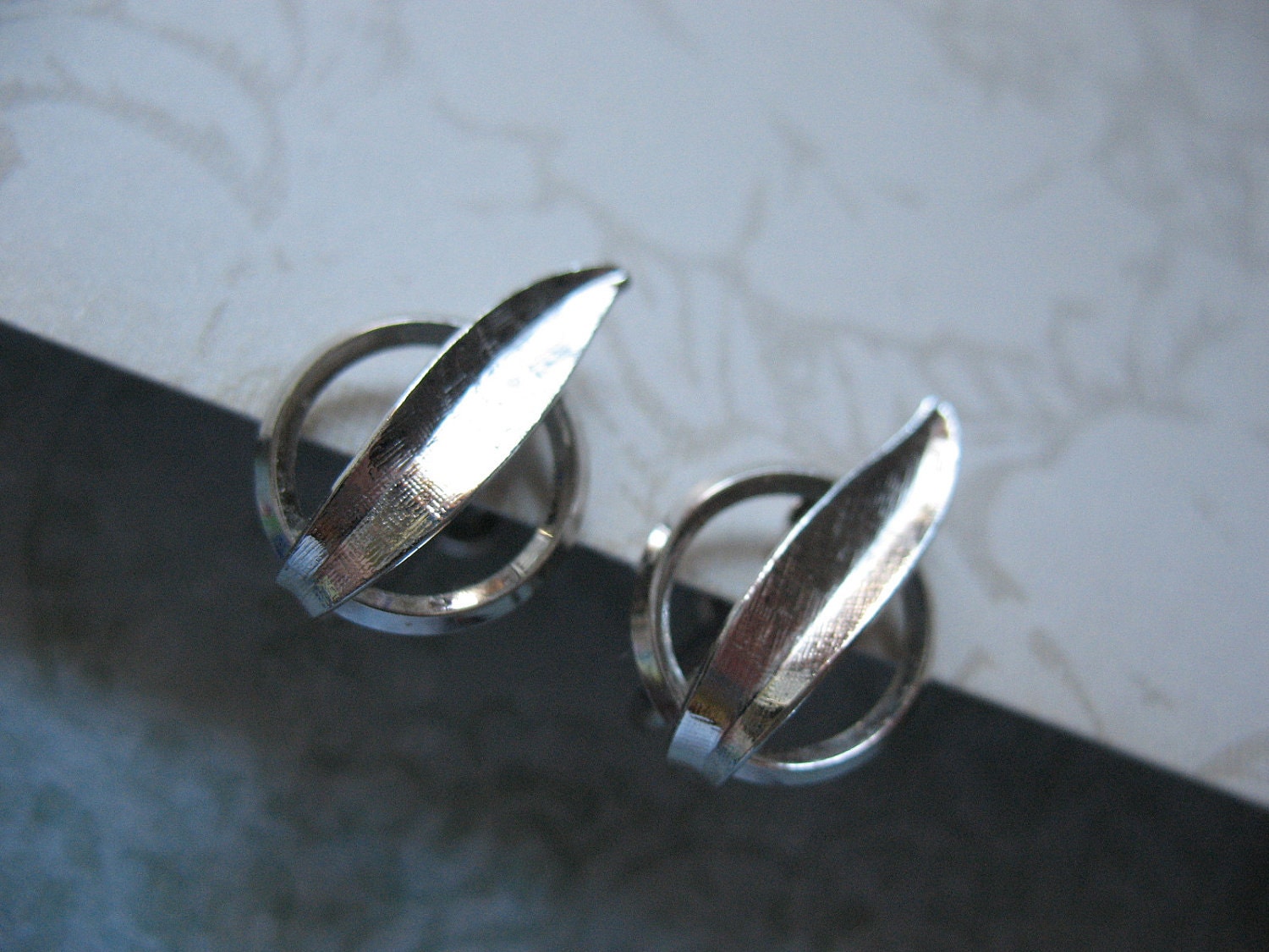 Van Dell Sterling Silver Earrings Screw Back