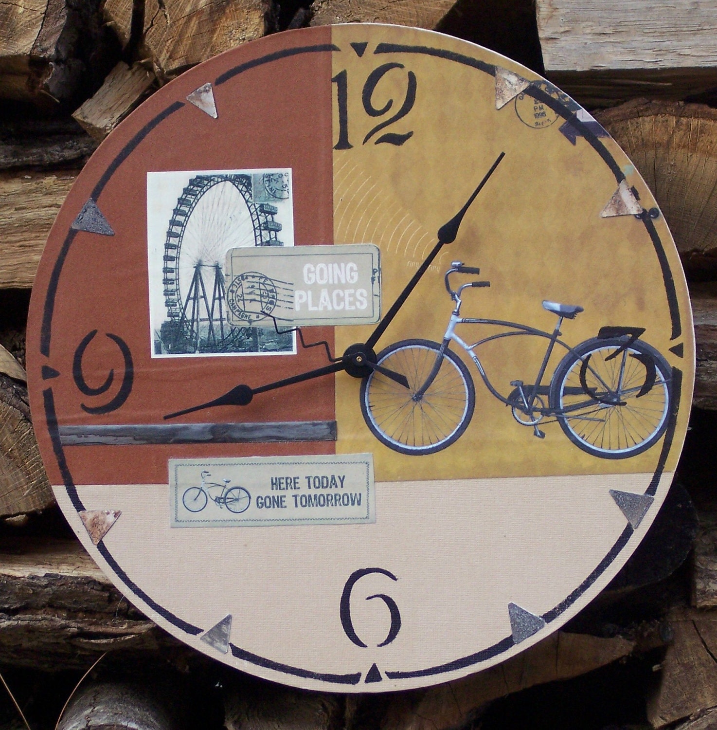 12 Inch Scrapbook Clock