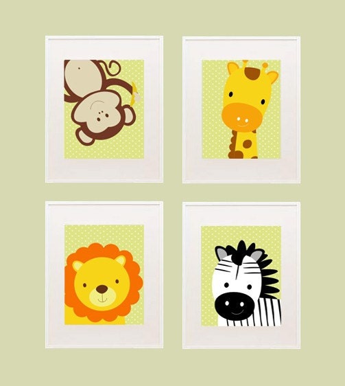 Safari Printable nursery wall decor by kutzypartyboutique on Etsy