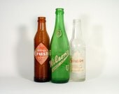 Vintage Pop Bottles - Mix of 3